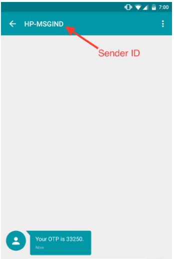 What is sender ID in c2sms